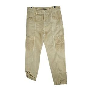 Sundance Femme Voyager Linen Blend Pants In Flax